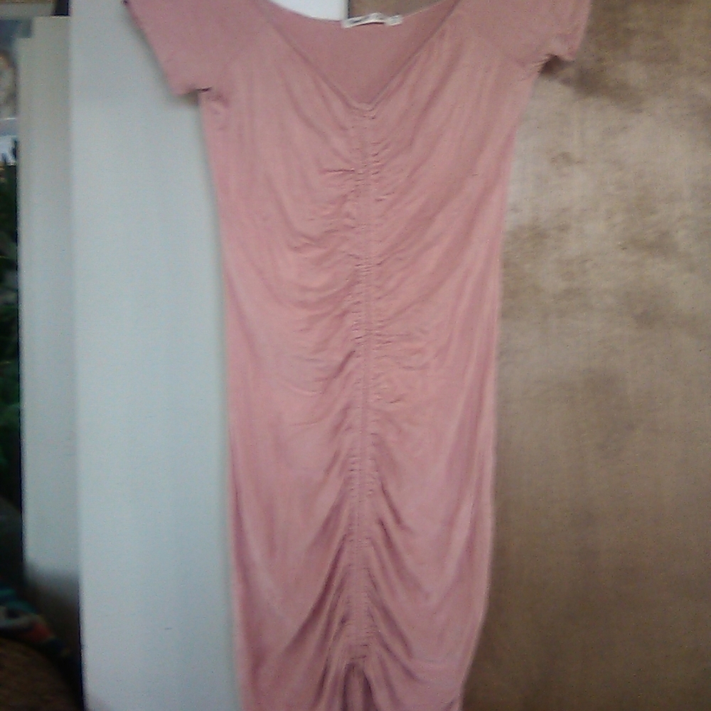 Salmon colored dress